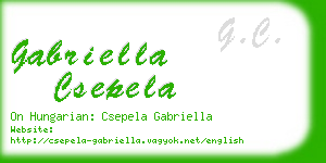 gabriella csepela business card